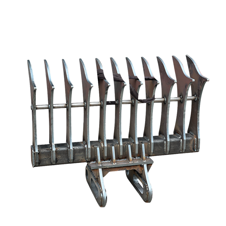 Excavator Rake Ripper Excavator Rakes for Land Clearing and Debris Removal – Adjustabucket